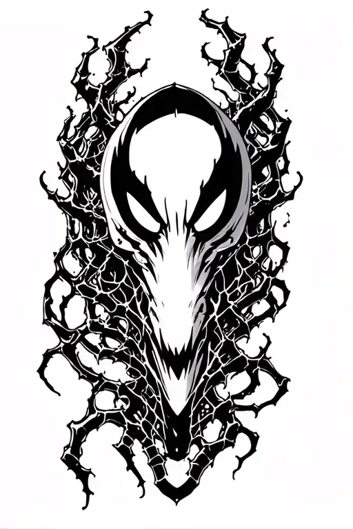 symbiote wrap my arm no head tattoo design idea