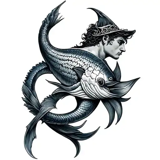 Seaman tattoo meaning with poseidon tattoo design idea