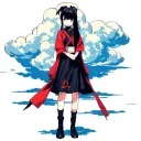 only akatsuki clouds tattoo design idea