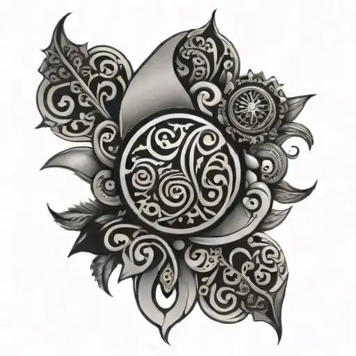 Arabic tattoo design idea