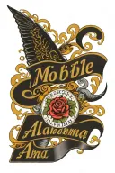 mobile alabama script A tattoo design idea