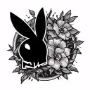 Playboy tattoo design idea