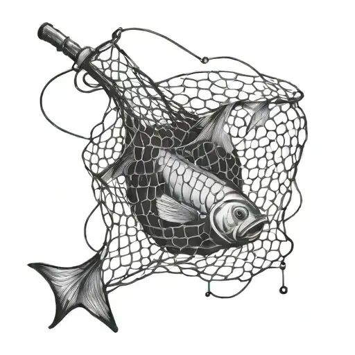 Fishing Net tattoo design idea
