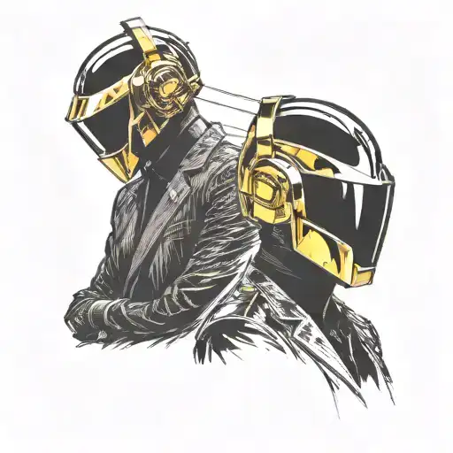 daft punk tattoo design idea
