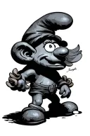 smurf tattoo design idea