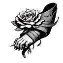 Wrap Around Ankle tattoo design idea
