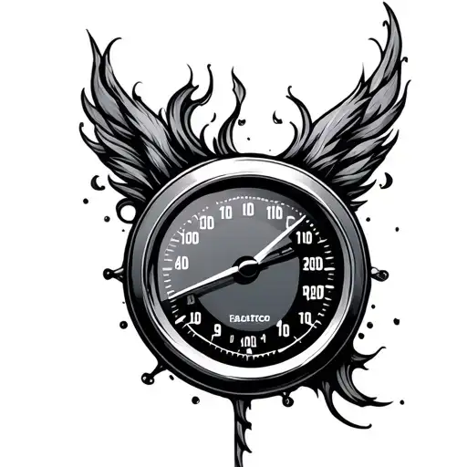 Speedometer tattoo design idea