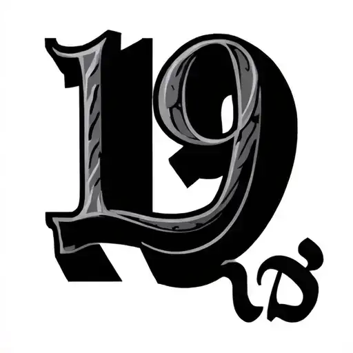 number 19 and 스 니하 written under the number for forearm tattoo design idea