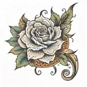 Alexandra Rose tattoo design idea