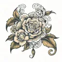 Alexandra Rose tattoo design idea