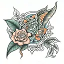 Alexandra Rose tattoo design idea