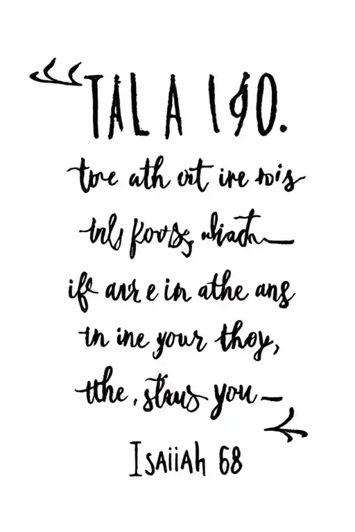 Isaiah 6:8 incorporating relevant imagery tattoo design idea