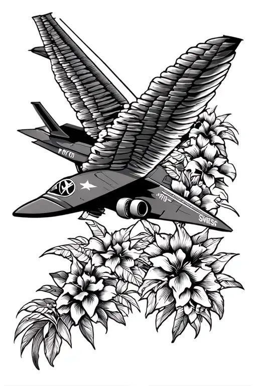Hawaii Air Force tattoo design idea