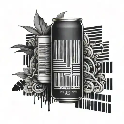 bar-code tattoo design idea