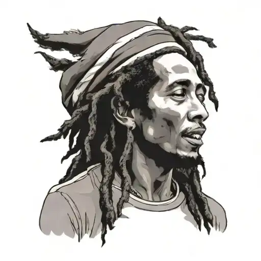 bob marley tattoo design idea