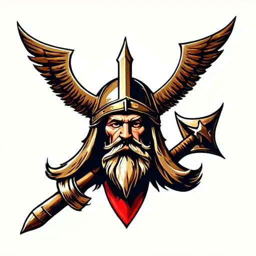 Heimdall's image tattoo design idea