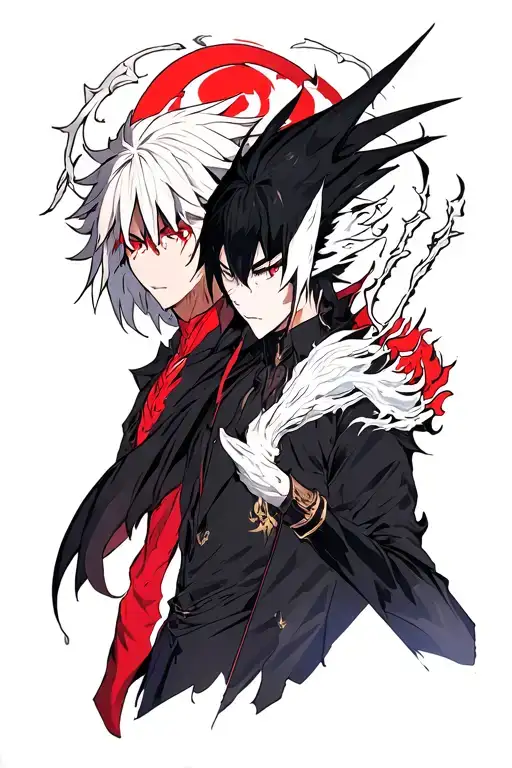 Ichigo Vasto Lord and Ulquiorra Cifer tattoo design idea