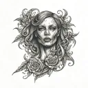 Pubic tattoo design idea