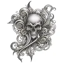 Pubic tattoo design idea