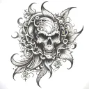 Pubic tattoo design idea