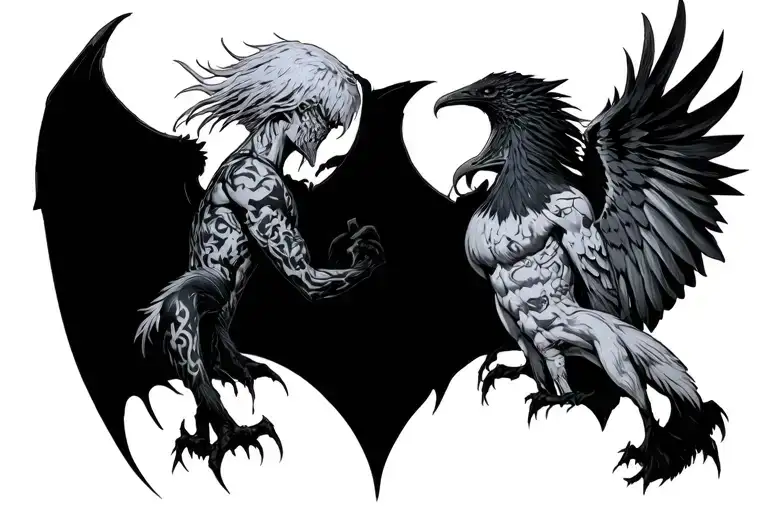berserk guts and griffith tattoo design idea
