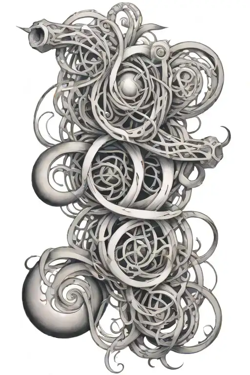 quantum entanglement tattoo design idea