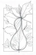 maple leaf tattoo design idea