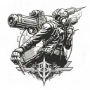 fallout 4 vault raider tattoo design idea