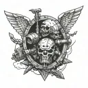 fallout 4 vault raider tattoo design idea