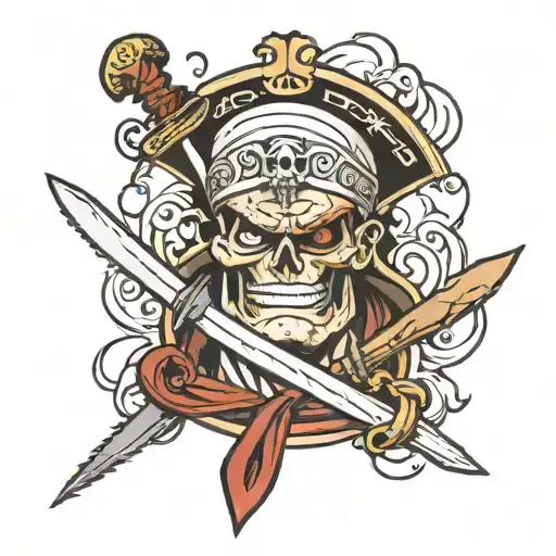 whitebeard tattoo on ace back tattoo design with knife insted of bone  tattoo design idea