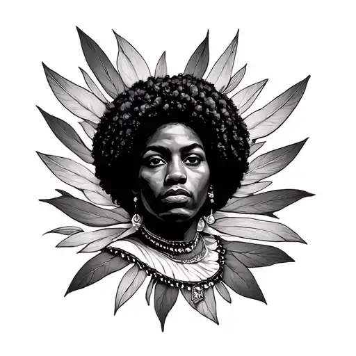 afro americana hand tattoo tattoo design idea