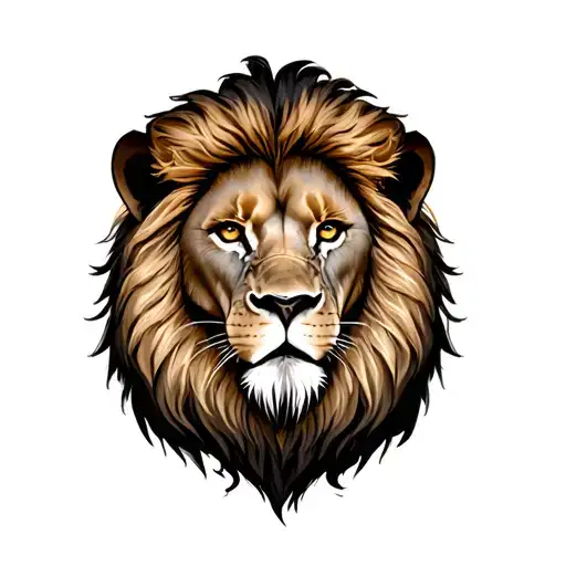 lion and warrior tattoo design idea