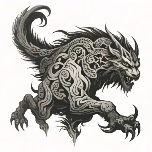 Tengri tattoo design idea