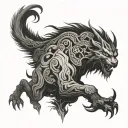 Tengri tattoo design idea