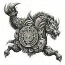 Tengri tattoo design idea