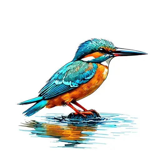 Kingfisher tattoo design idea