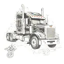 peterbilt 389 tattoo design idea