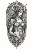 lilith diablo iv tattoo design idea
