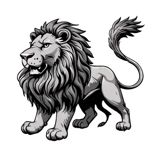 czechoslovakian lion from nebraska tattoo design idea