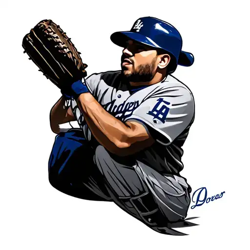 Dodgers tattoo design idea