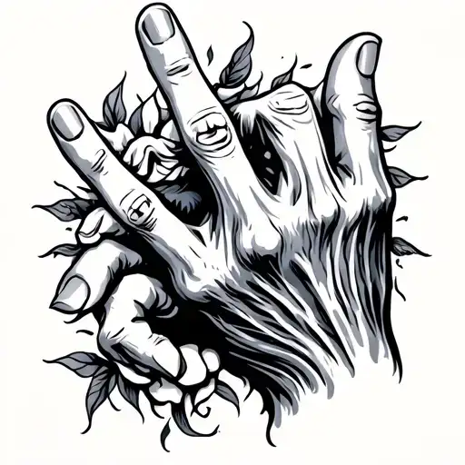rick and mortu middle finger tattoos tattoo design idea