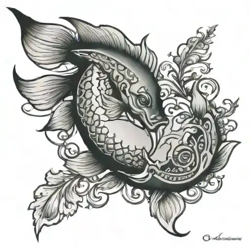 Pisces Cancer tattoo design idea