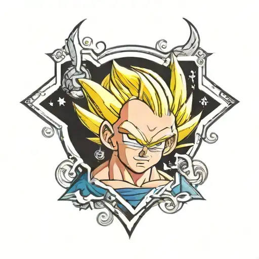 dragon ball z tattoo design idea