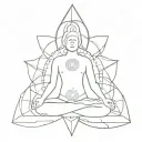 Chakra Hindu Mythology tattoo design idea