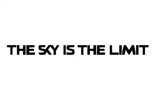 "The sky is the limit" tattoo design idea