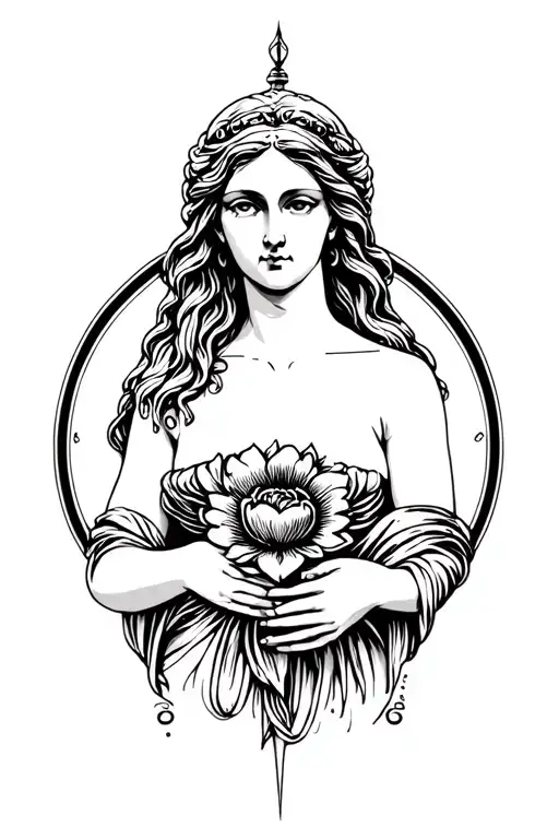 Aphrodite the goddess of love tattoo tattoo design idea