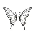 two butterfly wings  tattoo design idea