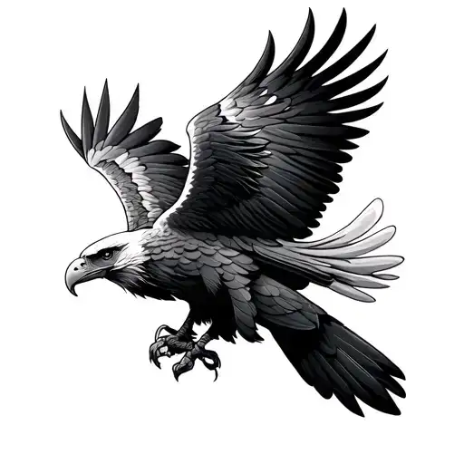 polish eagle tattoo design idea
