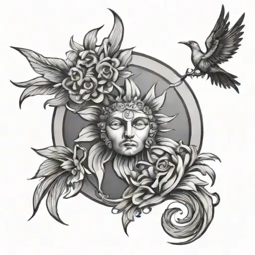 helios tattoo design idea