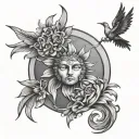 helios tattoo design idea
